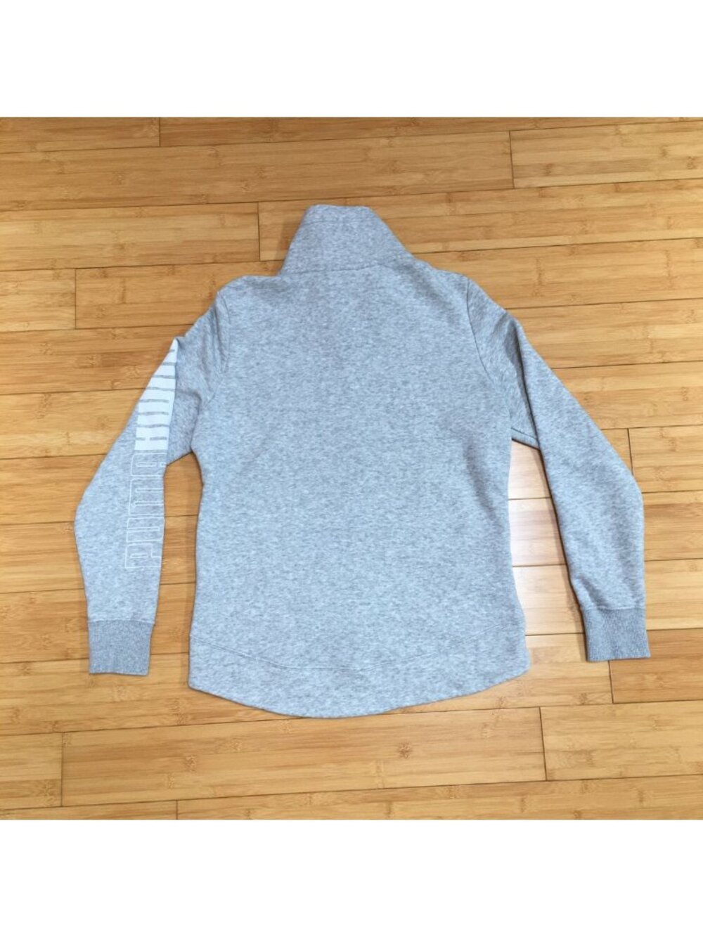 EUC Puma Gray Full Zip Sweatshirt - Picture 2 of 3